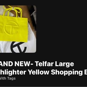 Telfar Neon Yellow Tote Bag